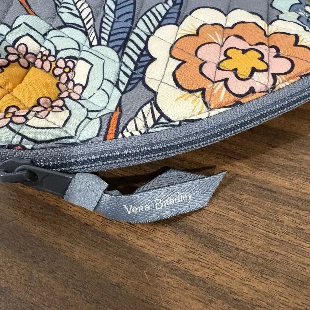 Vera Bradley Small Cosmetic Coin Purse Makeup‎ Bag Tropical Evening Pattern